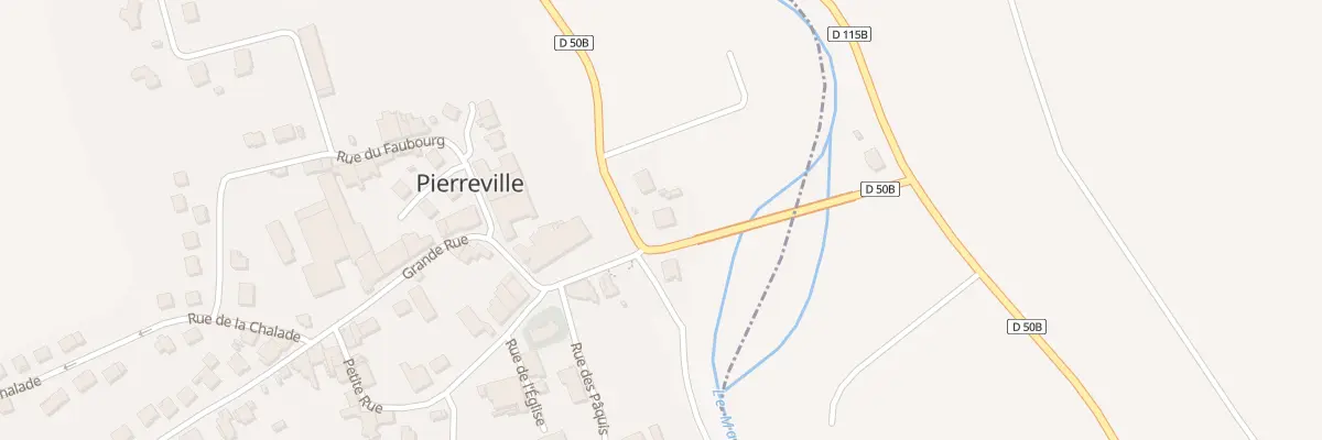Plan du 3 Rte de Xeuilley à Pierreville