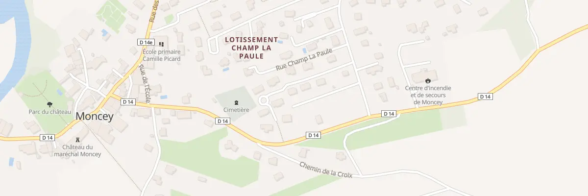 Plan du 5 Rue du Lot Clos Champ La Paule à Moncey