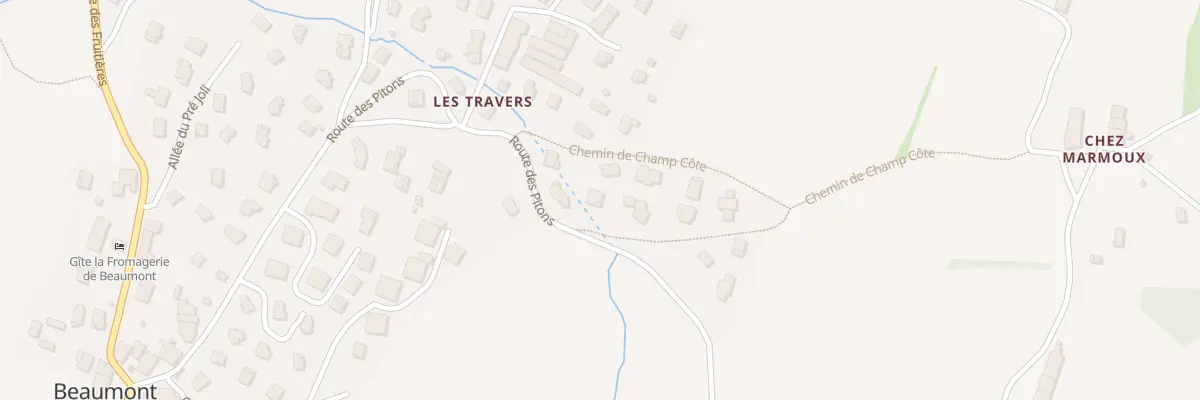 Plan du 523 Rte des Pitons à Beaumont