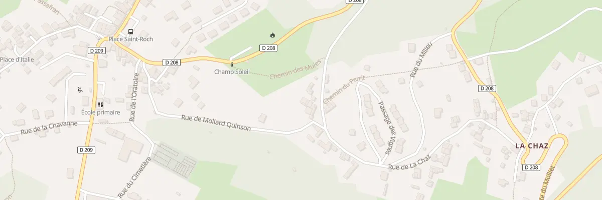 Plan du 230 Rue de la Chaz à Arvillard