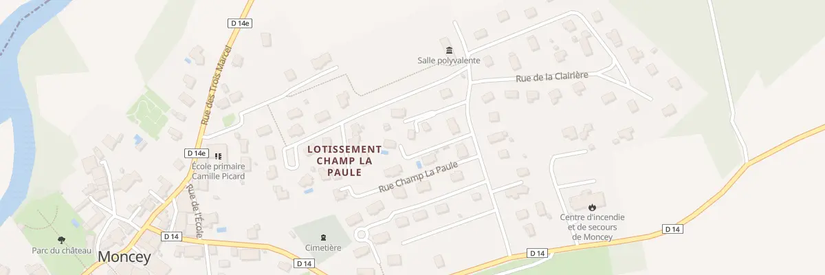Plan du 13B Rue Champ la Paule à Moncey