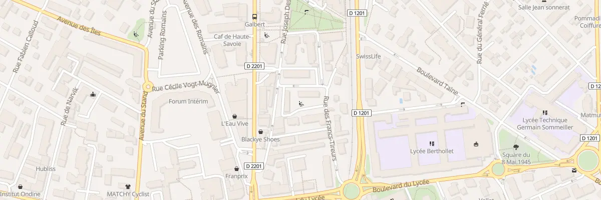 Plan du 6 Rue de l’Intendance à Annecy