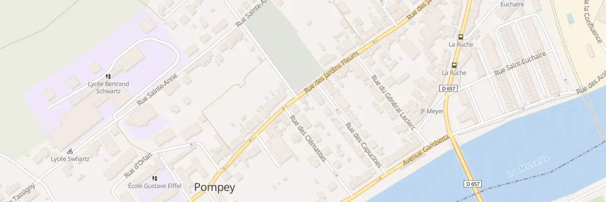 Plan du 64 Rue des Jardins Fleuris à Pompey