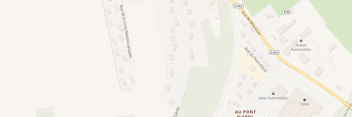 Plan du 364 Rue du Clos des Jards à Poussay