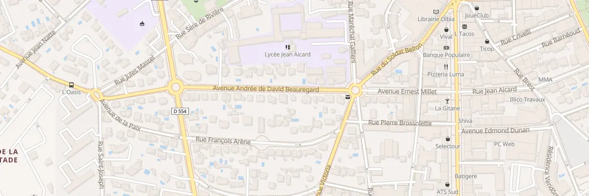 Plan du 9 Av Andrée de David Beauregard à Hyères