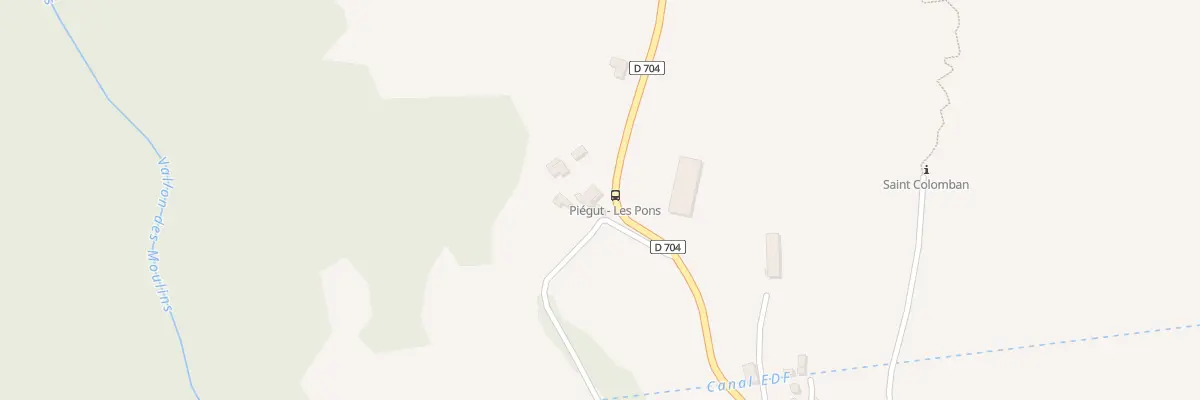 Plan du 5011 Les Pons à Piégut