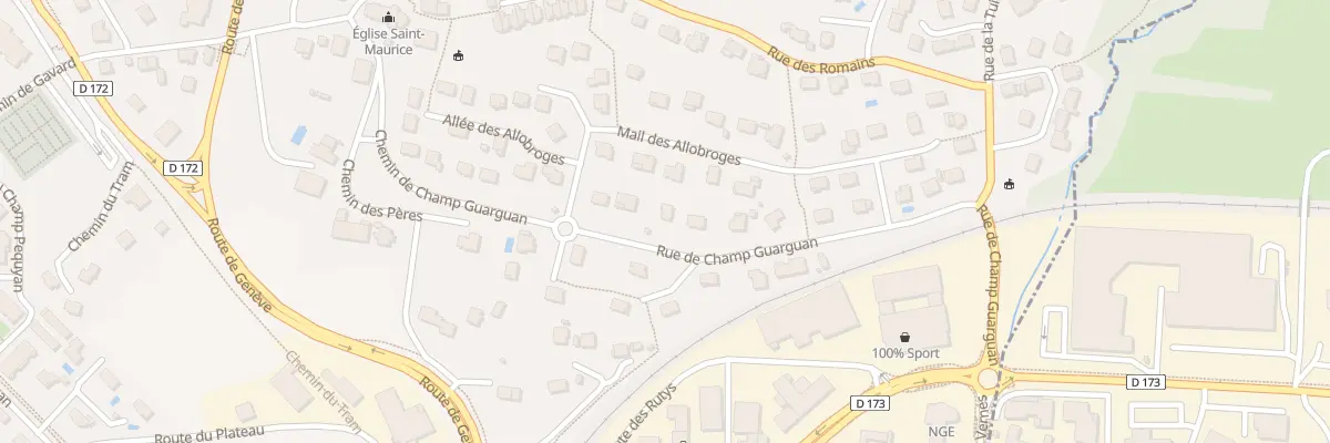 Plan du 353 Rue de Champ Guarguan à Annecy