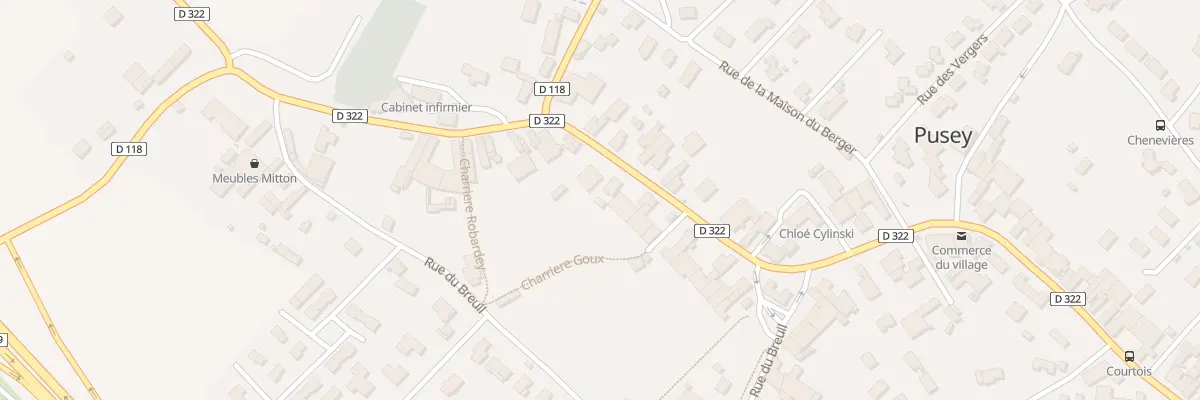 Plan du 73 Rue Gustave Courtois à Pusey