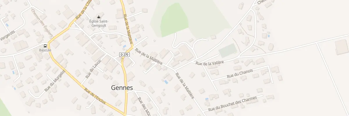 Plan du 3 Rue des Landes à Gennes