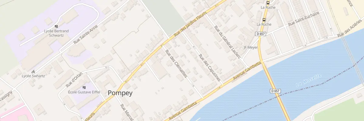 Plan du 8 Rue des Clématites à Pompey