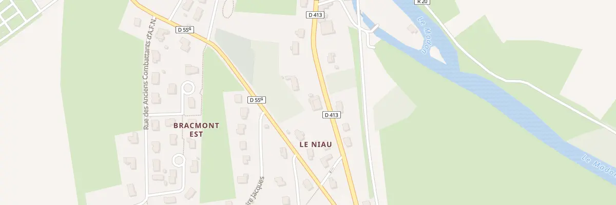 Plan du 696 Rue de Mirecourt à Poussay
