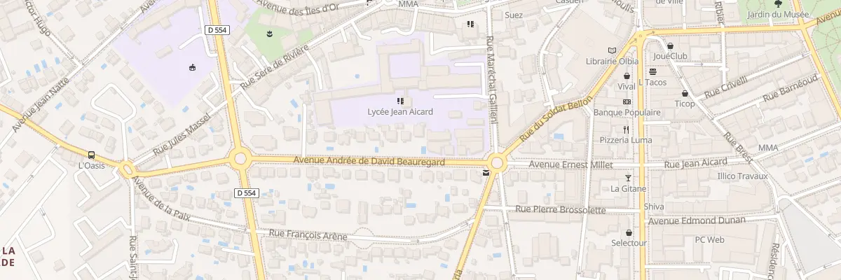 Plan du 4 Av Andrée de David Beauregard à Hyères