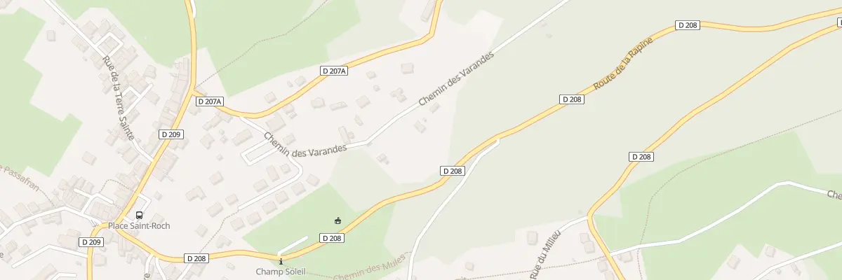 Plan du 210 Che des Varandes à Arvillard