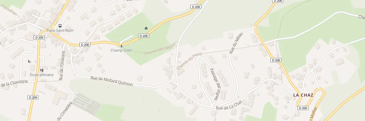 Plan du 245 Rue de la Chaz à Arvillard