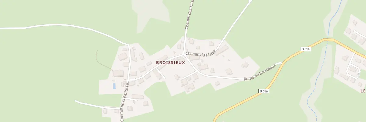 Plan du 289 Rte de Broissieux à Bellecombe-en-Bauges