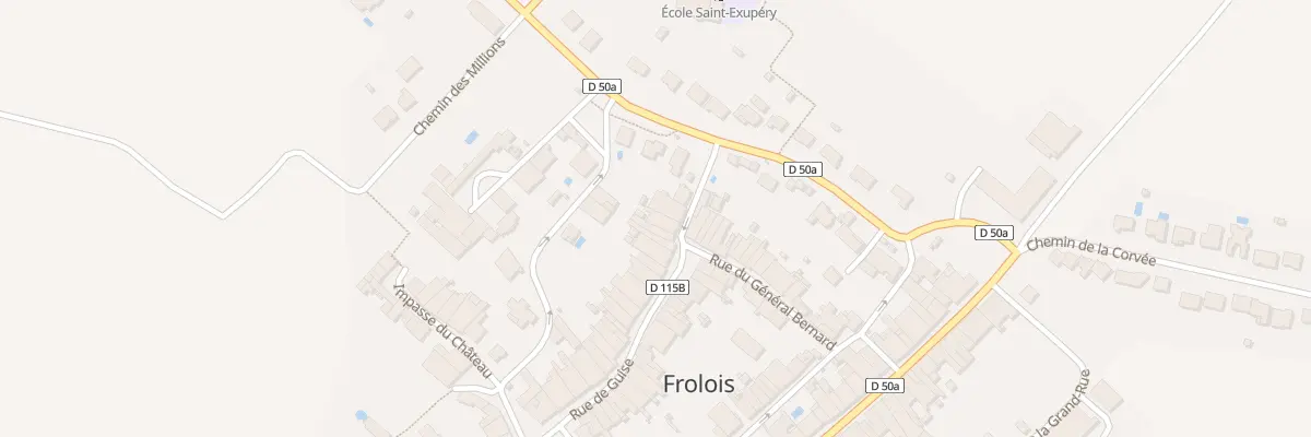 Plan du 33 Rue de Guise à Frolois