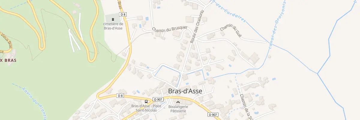Plan du 11 Rte des Oraisonis à Bras-d’Asse