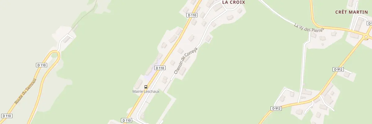 Plan du 141 Che de Correya à Leschaux