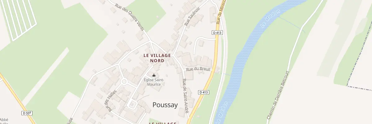 Plan du 15 Rue de Saint Andre à Poussay