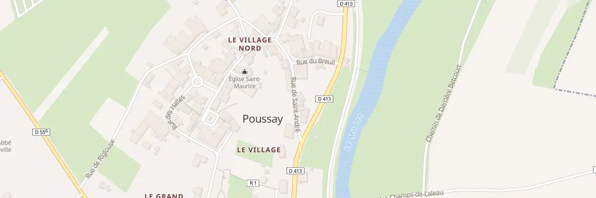 Plan du 117 Rue de Saint Andre à Poussay