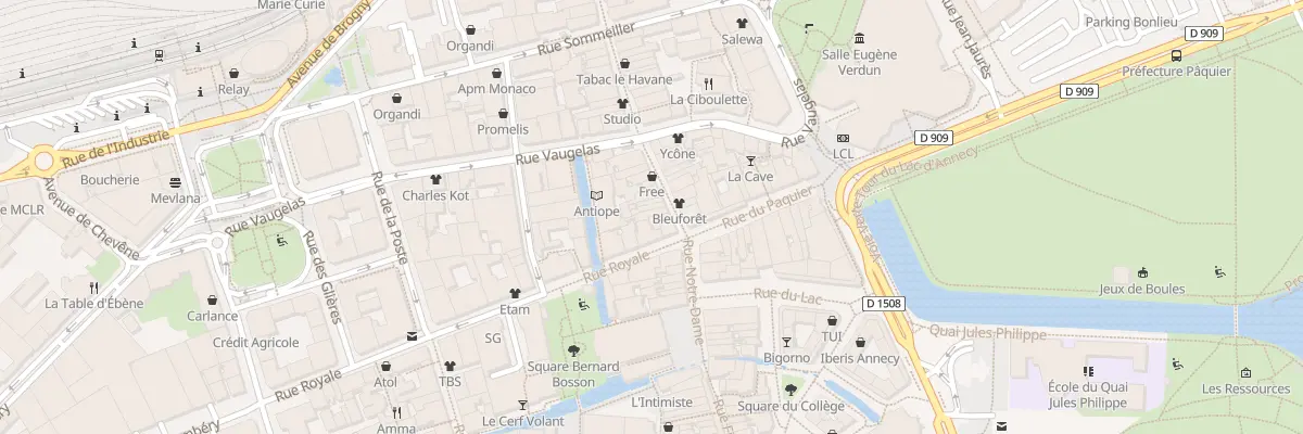 Plan du 3 Rue Carnot à Annecy