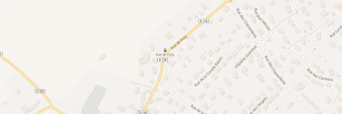 Plan du 12 Rue de Pusy à Pusey