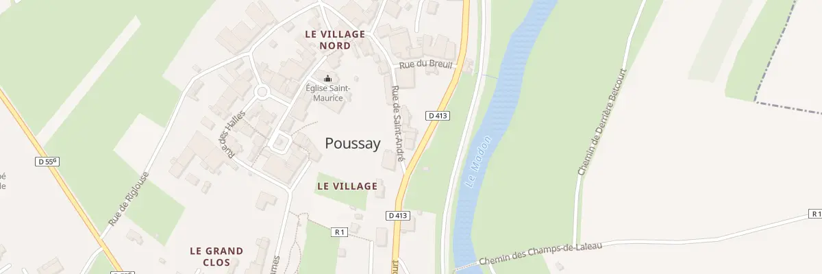 Plan du 133 Rue de Saint Andre à Poussay