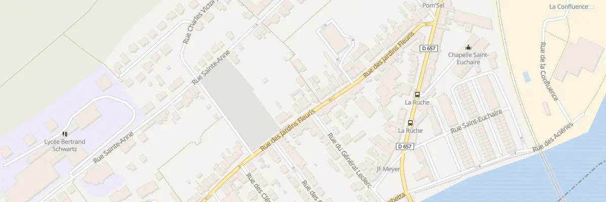 Plan du 83 Rue des Jardins Fleuris à Pompey