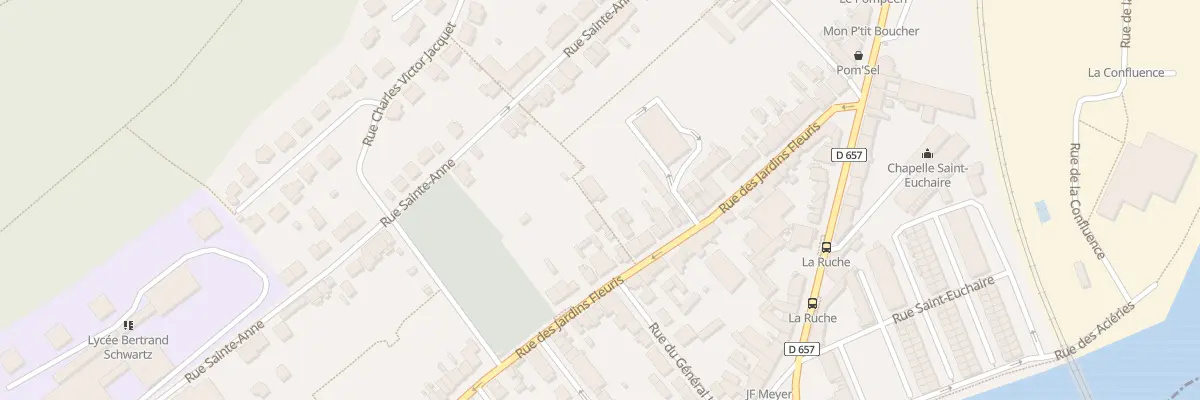 Plan du 87T Rue des Jardins Fleuris à Pompey