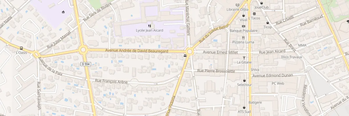 Plan du 1 Av Andrée de David Beauregard à Hyères