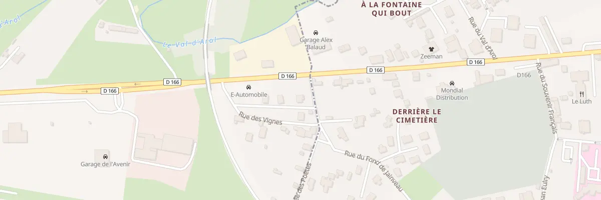 Plan du 46 Rue du Fond de Jainveau à Poussay
