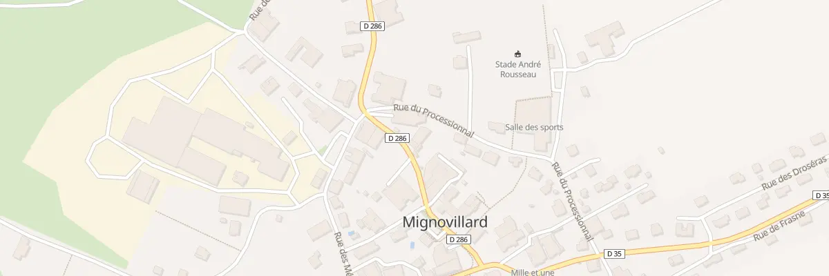 Plan du 8 Rue de Champagnole à Mignovillard