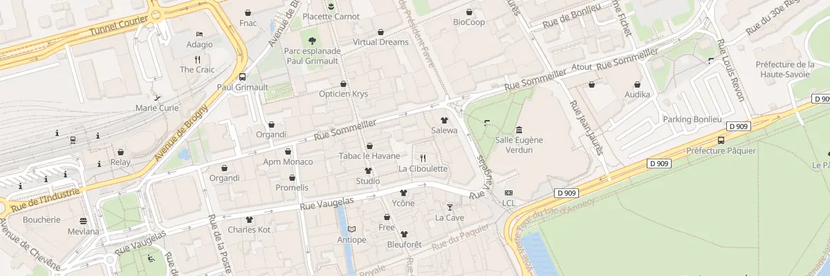 Plan du 10 Rue Vaugelas à Annecy