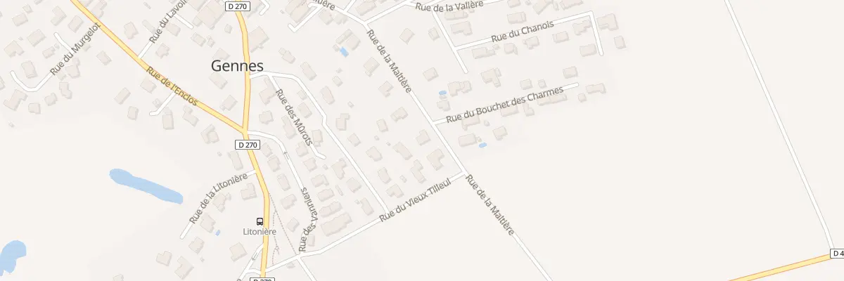 Plan du 22 Rue de la Maltière à Gennes