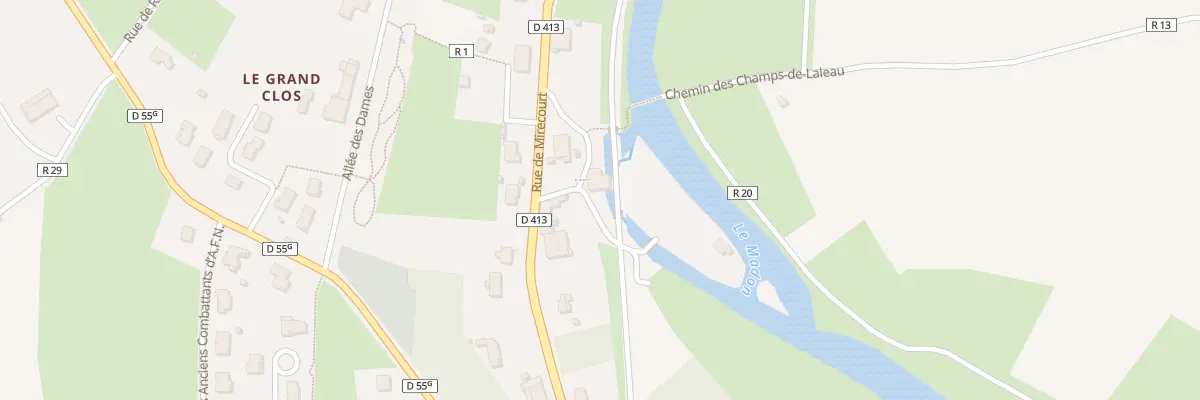 Plan du 55 Rue de Mirecourt à Poussay