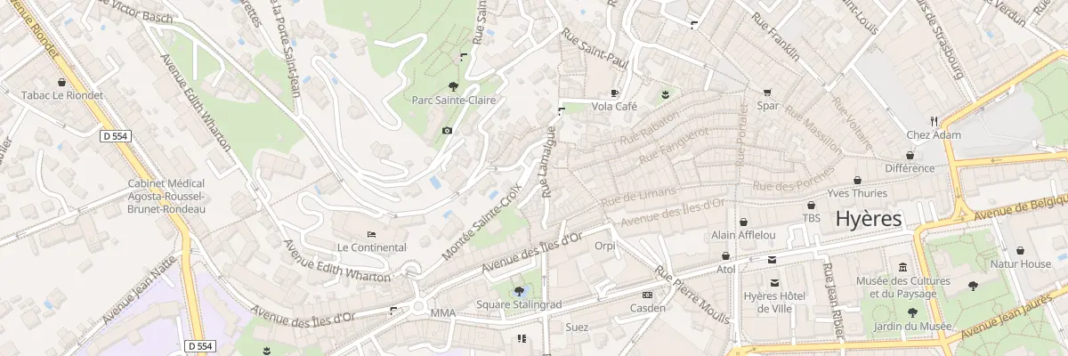Plan du 5 Vc 2ème Tra Lamalgue à Hyères