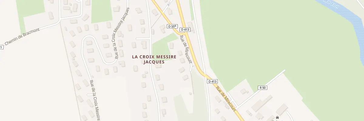 Plan du 5335 Rue de Mirecourt à Poussay