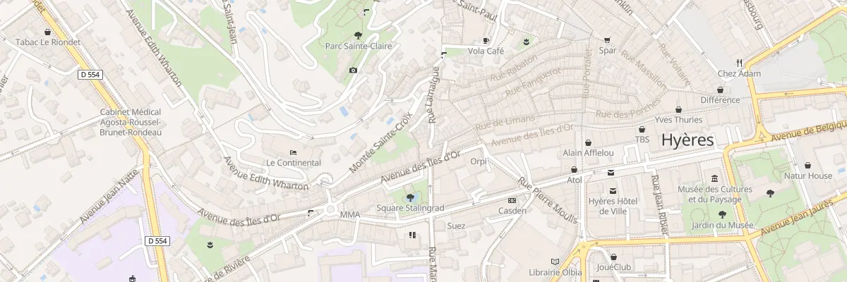 Plan du 3 Rue Lamalgue à Hyères