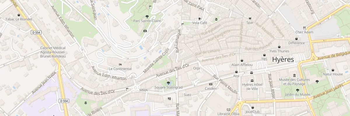Plan du 5 Rue Lamalgue à Hyères