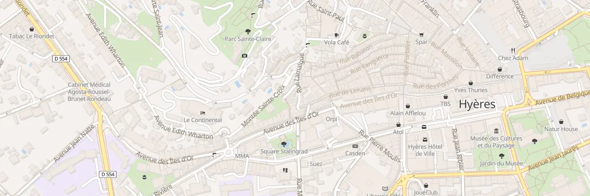 Plan du 7 Rue Lamalgue à Hyères