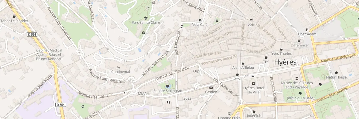 Plan du 2 Rue Lamalgue à Hyères