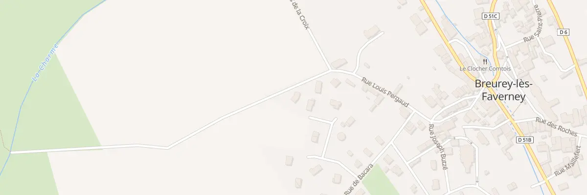 Plan du 12 Rue Louis Pergaud à Breurey-lès-Faverney