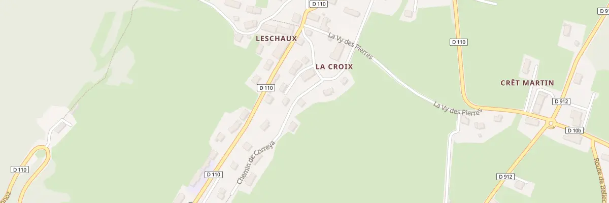 Plan du 53 Che de Correya à Leschaux