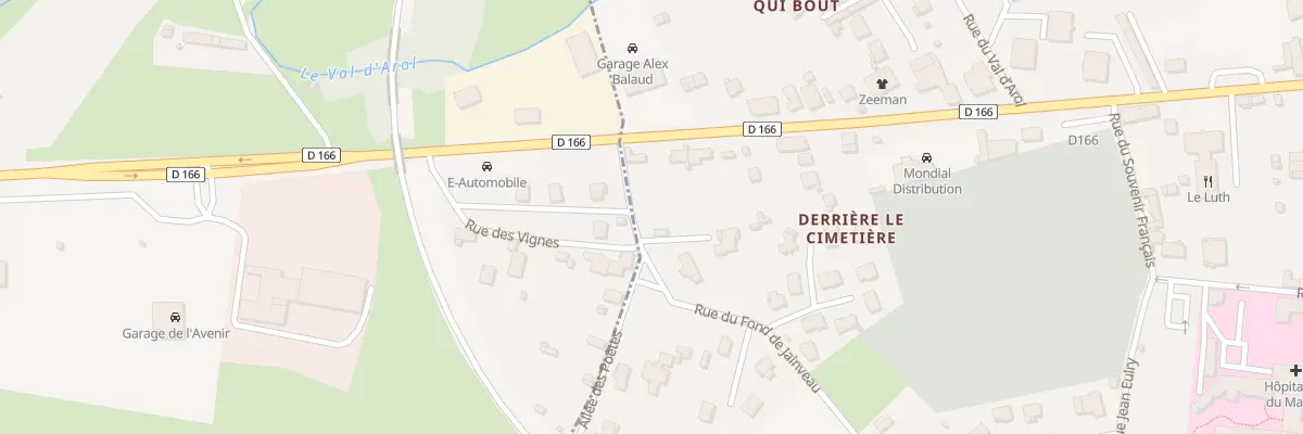 Plan du 5000 Rue du Fond de Jainveau à Mirecourt