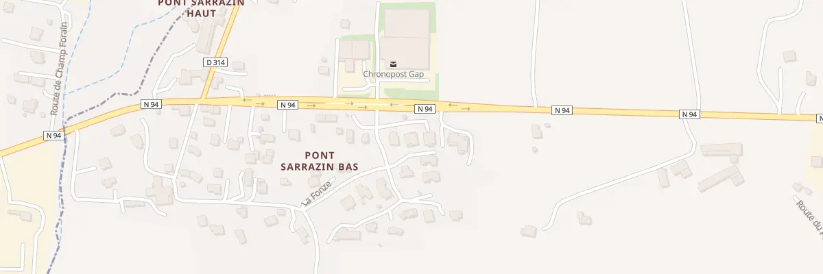 Plan du 5417 Pont Sarrazin Bas à La Rochette