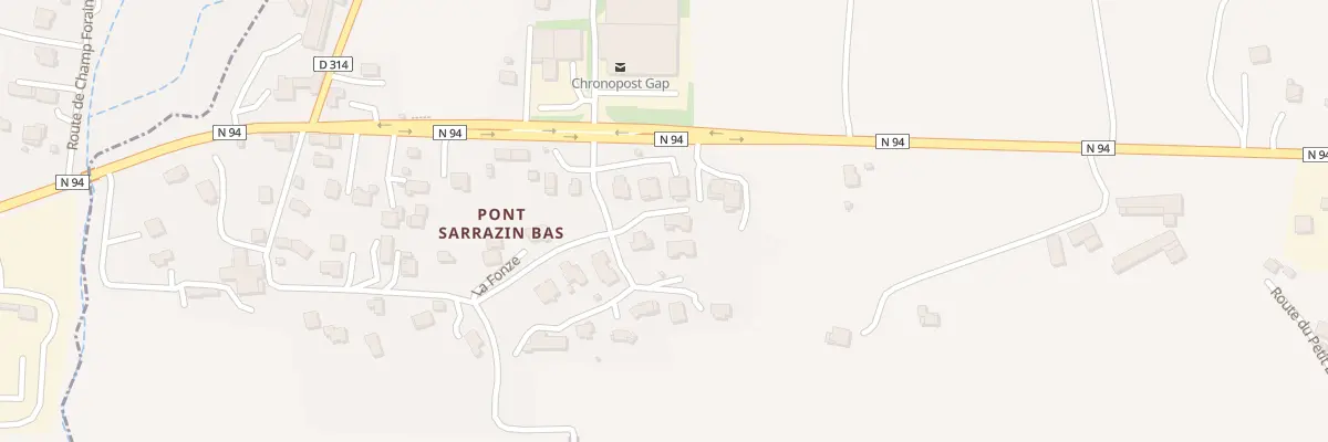 Plan du 5387 Pont Sarrazin Bas à La Rochette