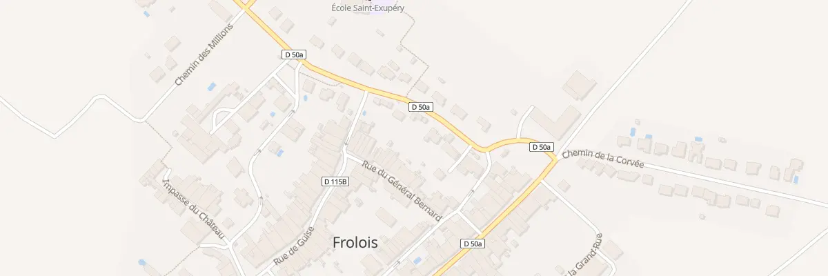 Plan du 9 Rue du General Bernard à Frolois