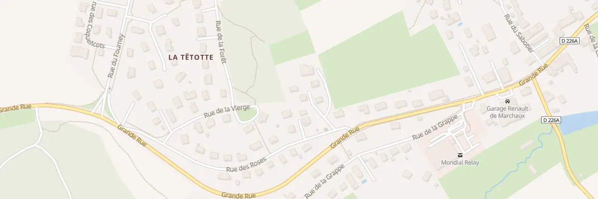 Plan du 6 Rue des Roses à Marchaux-Chaudefontaine