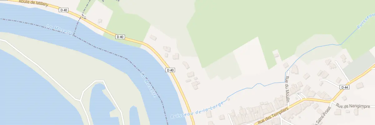 Plan du 15 Av de la Moselle à Millery