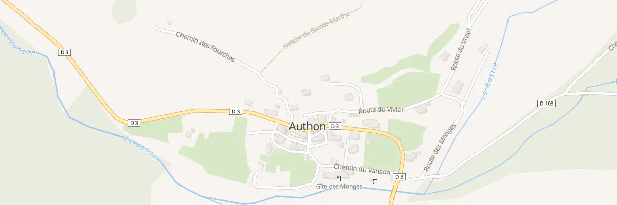 Plan du 54 Rte des Fourches à Authon